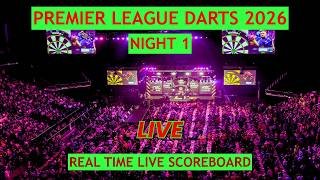 Premier League Darts 2026 Live Scores | Today Night 1 Matches