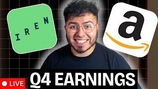 AMAZON, IREN EARNINGS LIVE -- WILL AI STOCKS BE SAVED?