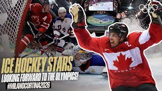 NHL stars share excitement over playing at Milano Cortina 2026! 🏒 ❄️