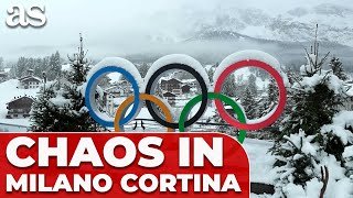 Cortina d’Ampezzo SNOWSTORM TRIGGERS AVALANCHE blasts and nonstop ROAD CLEARING | MILANO OLYMPICS