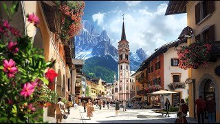 ❤️ Cortina d'Ampezzo Italy, 🇮🇹 4K UHD Walking Tour
