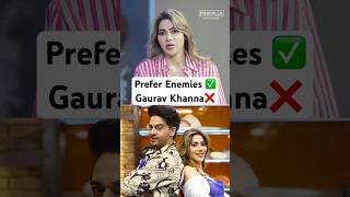 Nikki Tamboli 💥 “Won’t Make Friends Like Gaurav Khanna!” 🔥#shorts #gauravkhanna #bestie #biggboss