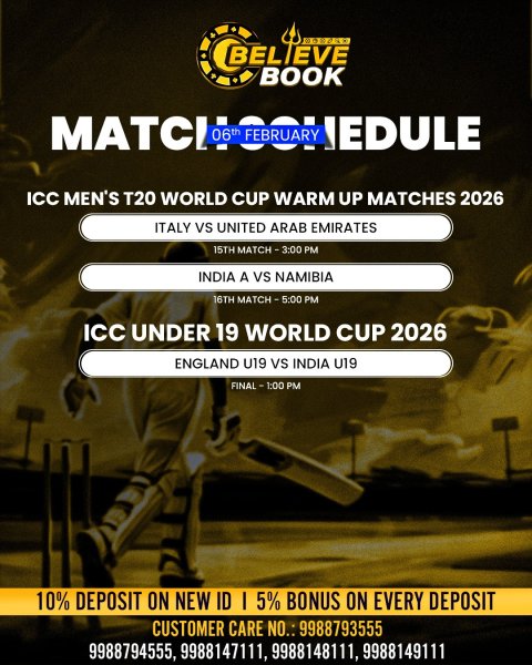 Today’s Match Schedule 🏏🔥
A packed day of ICC Men’s T20 W...