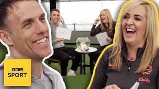 Twin Telepathy Challenge: How well do Phil and Tracey Neville know each other? | BBC Sport