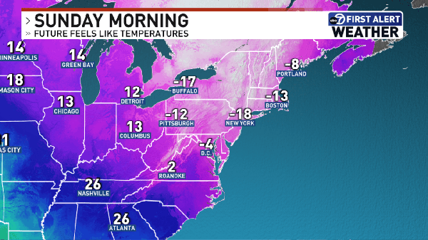 Cross-polar flow to trigger even more bitter cold this weekend