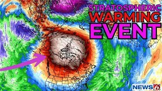 What is a sudden stratospheric warming event and how can it impact Florida?