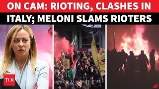 SHOCK RIOTS In Italy: Antifa Protesters Attack Italian Cops, Meloni Erupts in Fury | WATCH