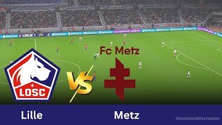 Résumé : Lille vs Metz | Ligue 1 2025/26 | Highlights, Match - Simulation de jeu vidéo PES21