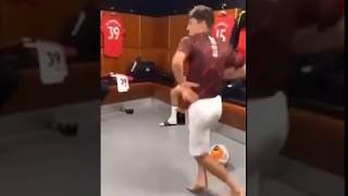 Daniel James funny dance with pogba in the dressing room