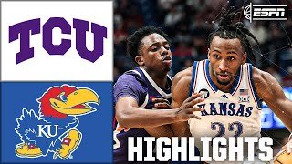 OVERTIME BATTLE 🍿 TCU Horned Frogs vs. Kansas Jayhawks | Full Game Highlights | ESPN CBB