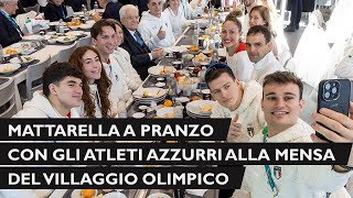 Mattarella a pranzo con gli atleti azzurri per i Giochi Olimpici Milano Cortina 2026