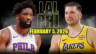 Los Angeles Lakers vs Philadelphia 76ers Full Game Highlights – February 5, 2026 | NBA Season