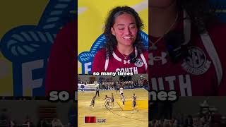South Carolina players react to Dawn Staley highlights 🎥 🏀 #shorts