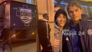 🔥 Il COMO è arrivato a NAPOLI: guardate cosa fa NICO PAZ coi tifosi partenopei! 🤙