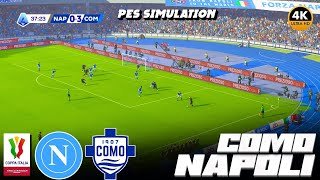 🔴Napoli vs Como | Coppa Italia Quarterfinals Match 2026 | PES 2021 Gameplay #fifaworldcup