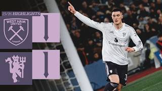Sesko Levels It! 🔥 | West Ham v Man Utd | Highlights
