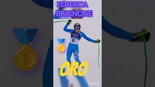⛷️ FEDERICA BRIGNONE MEDAGLIA D'ORO 🥇 SUPER G ,MILANO CORTINA 2026 OLIMPIADI SCI ALPINO SOFIA GOGGIA