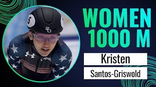 Kristen SANTOS-GRISWOLD (USA) | Winner | 1000m Women | Gdansk 2024 | #ShortTrackSkating
