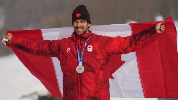 Canada’s Eliot Grondin wins Olympic silver in snowboard cross