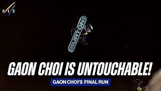 Gaon Choi is untouchable! | FIS Snowboard