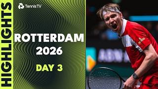 Hurkacz vs Bublik, Wawrinka, Auger-Aliassime & Tsitsipas Feature | Rotterdam 2026 Day 3 Highlights