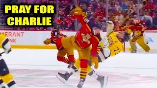 Sandis Vilmanis HUGE HIT on Charlie McAvoy Injury | Boston Bruins v Florida Panthers 2026 Highlights