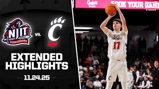NJIT vs. Cincinnati Extended Highlights | 2025-26 Big 12 Men's Basketball