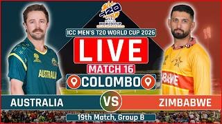Australia vs Zimbabwe Live | AUS vs ZIM Live Scores & Commentary | ICC T20 World Cup 2026 Live