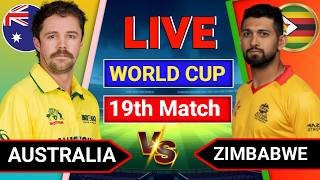 🛑Live - Australia vs Zimbabwe T20 World Cup Live in Colombo | LIVE score and commentry | ZIM vs AUS