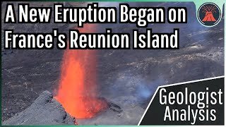 Piton de la Fournaise Volcano Update, New Eruption Occurs, 4 Fissures Form