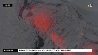 Ce sont les premières images aériennes du Piton de la Fournaise. Le volcan est entré en éruption