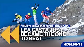 Lea Casta secures win in tight finish | Highlights | FIS Snowboard Highlights