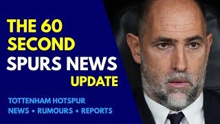 THE 60 SECOND SPURS NEWS UPDATE "Tottenham Make Contact With Igor Tudor" Interim Managers Considered