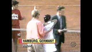 Monica Seles Stabbed in the Back in Hamburg, Germany (April 30, 1993)