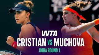 Jaqueline Cristian vs. Karolina Muchova | 2026 Doha Round 1 | WTA Match Highlights