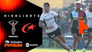 LOCAL DERBY SHOWDOWN! 💥 | Harlequins vs Saracens | Gallagher PREM Rugby Highlights