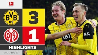 Beier-Brace Stuns Mainz! | BORUSSIA DORTMUND - 1. FSV MAINZ 05 | Highlights | MD27 - 2024/25