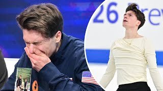 Maxim Naumov EMOTIONAL After Skating For His Parents Who Died In Plane Crash