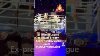Ex-Premier league footballers Curtis Davies Stops Paddy Kenny #Boxing #DaviesKenny #RedCornerBoxing