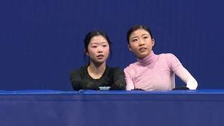 【五輪初代表】千葉百音と中井亜美が会場初練習 フィギュアスケート女子｜ミラノ・コルティナオリンピック