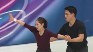 【息ピッタリ】三浦璃来/木原龍一ペア 公式練習でSPの演技を披露！ フィギュアスケートペア ｜ミラノ・コルティナオリンピック