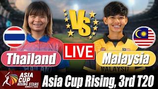 Malaysia Women vs Thailand Women live Score| MAS W vs THA W live Score 3rd T20 Commentary & Analysis