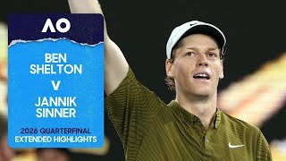 Ben Shelton v Jannik Sinner Extended Highlights | Australian Open 2026 Quarterfinal