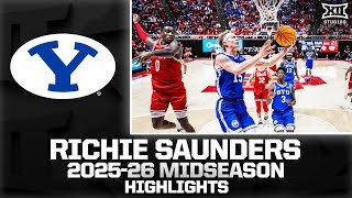 BYU's Richie Saunders Midseason Highlights | 2025-26 Big 12 Men's Basketball