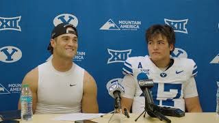 Chase Roberts Bear Bachmeier | BYU Football | Postgame | Colorado | September 27, 2025