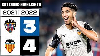LEVANTE UD 3-4 VALENCIA CF 2021/22 | RESUMEN ampliado