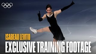 Isabeau Levito Hits Olympic Ice ⛸️🧊 | Exclusive Training Footage Ahead of Milano Cortina 2026