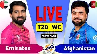 🔴 Afghanistan vs UAE 28th T20 Live Match Today | AFG vs UAE Live Score & Commentary