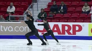 Emily Chan | Spencer Howe | Rinkside: Pairs Practice | Day 2 | 2025 Saatva Skate America