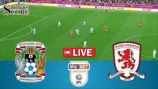 🔴 Live Coventry vs Middlesbrough | England Championship 2026 | Full Match – Video Game Simulation